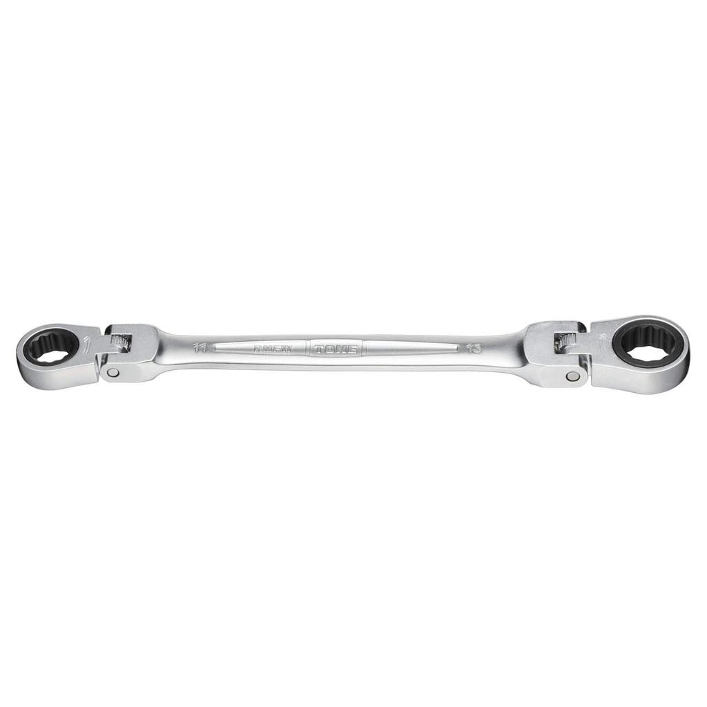 TONE Double Head Ratchet Box Wrench Width Across Flats 11 X 13 Mm RMFW-1113