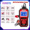 KONNWEI KW870 6V 12V Car Motorcycle Battery Tester OBD2 Diagnostics Tool Scanner 2 In1 Cranking Charging Test Tools for the Car