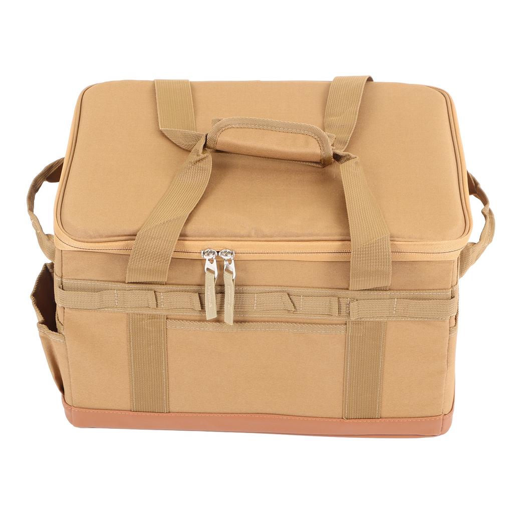 Outdoor Camping Storage Bag with Handles 30L Large Capacity Portable Camping Storage Bag Khaki