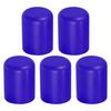 X AUTOHAUX Набор из 5 19 мм 0,75" силиконовых колпачков для шланга, заглушка для впускного вакуумного шланга, автомобиль, синий цвет