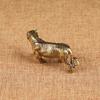 MIT Solid Brass Big Tiger Фигурки Украшения Чистая Медь Животные Тигры Модель Статуэтки Миниатюры Украшения Для Стола Винтажный Домашний Декор