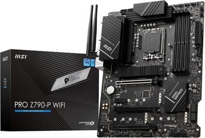 MSI Материнская плата PRO WIFI DDR5 совместима с процессором поколения ATX Expansion Heatsink Shield Frozr Intel MB5917 Z790-P 14th/13th/12th (LGA1700) M.2