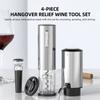 Electric Wine Opener 4-in-1 Set with Bottle Opener, Wine Decanter Pump with Aerator, Foil Cutter