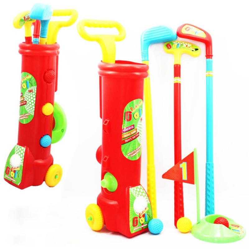 Kids Golf Clubs Set Indoor Outdoor Sports Fits Parent Child Pratise Toy