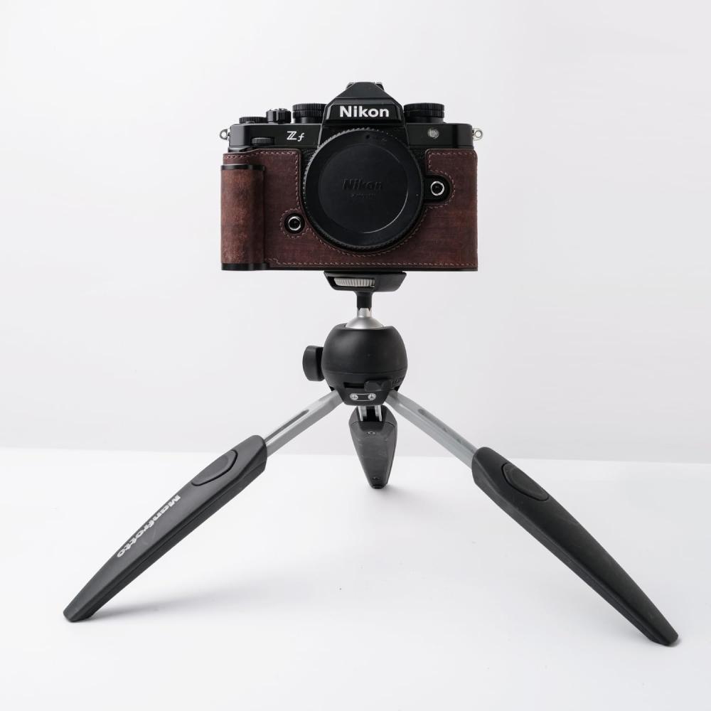 Совместимый чехол для камеры Nikon Nikon Zf, чехол для камеры, сумка для камеры из натуральной кожи [Iborrys pure handmade] Конструкция 3 в 1 с корпусом из серебристой воловьей кожи