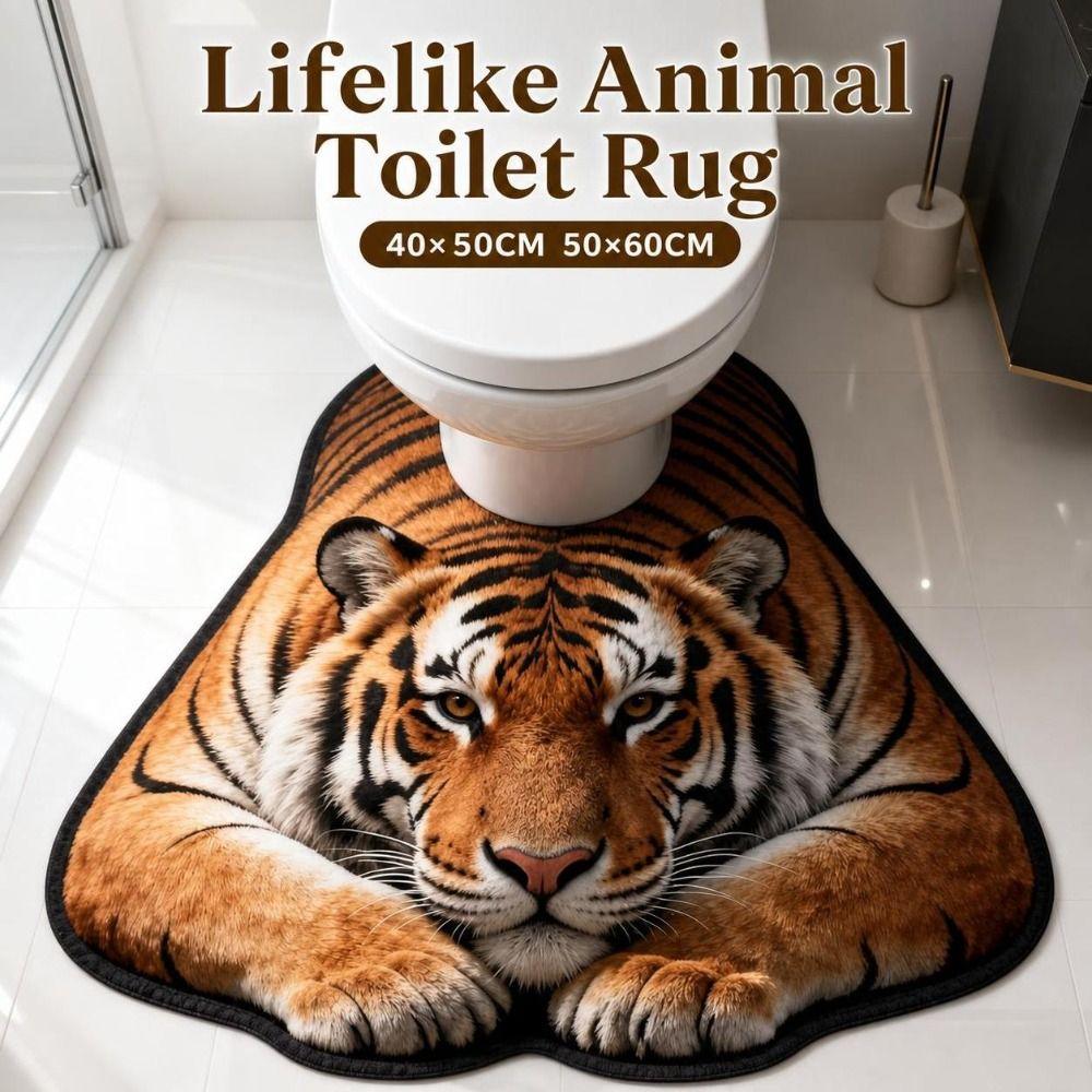 40×50CM 50×60CM Toilet Rug Non-slip Toilet Floor Mat Bathroom Decor
