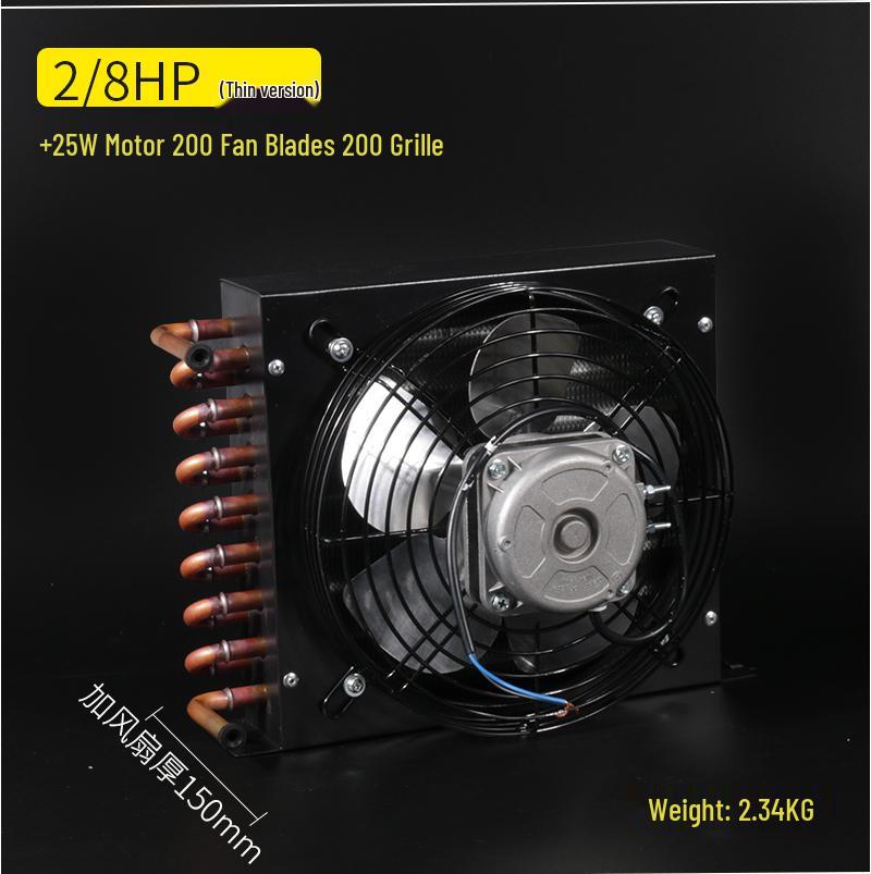 Ребристый теплообменник и охлаждающий бак с воздушным/водяным охлаждением