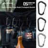 2pcs Black/Grey Spring Snap Hook Safety Small Tool Storage  Camping Hiking Fishing Accessories