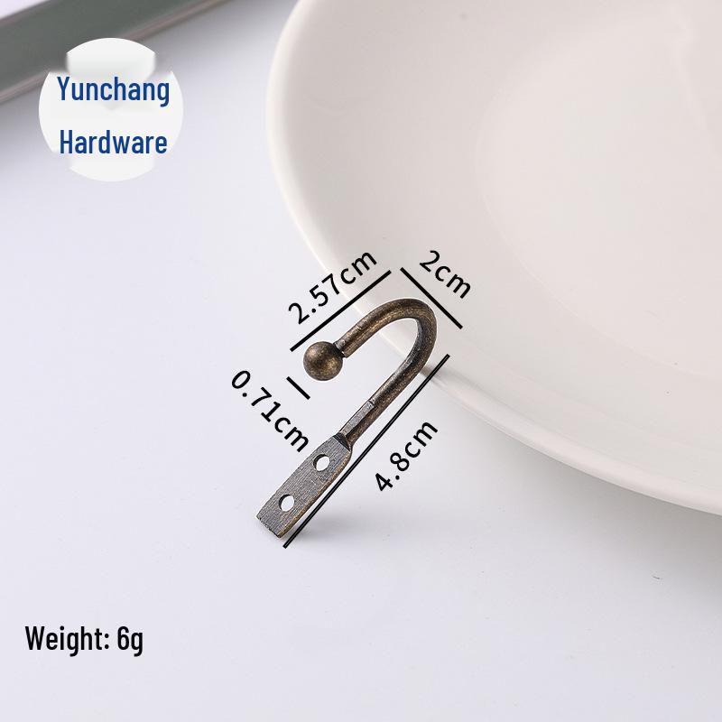 Ретро Черный Железный Настенный Крючок для Пальто и Шляп