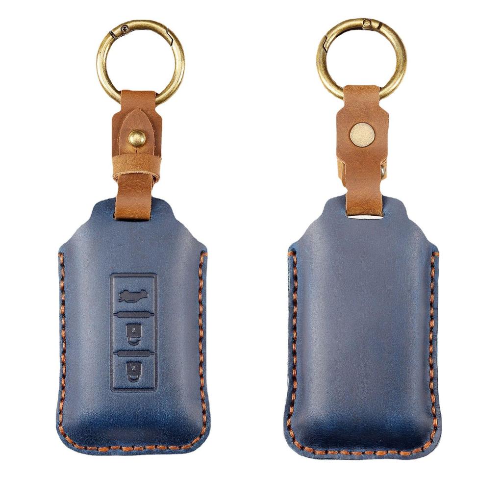 Чехол для ключа автомобиля из натуральной кожи ручной работы для Mitsubishi Pajero/Outlander