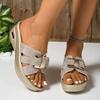Women Casual Platform Slippers Summer Shoes Open Toe Sandals High Heel Comfortable Wedges Slippers Women Slides Women