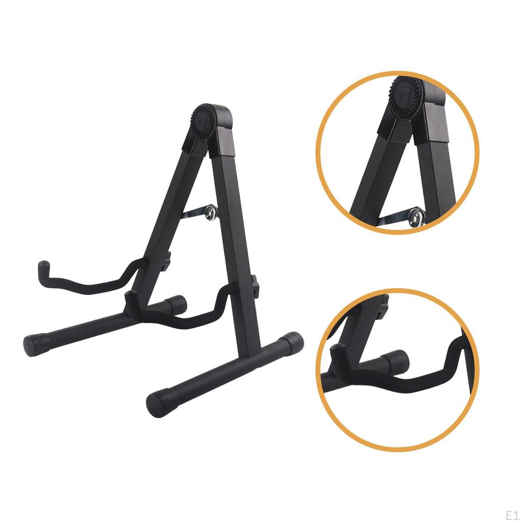 Складная гитарная стойка А-образной рамы Поролоновые держатели Стабильная поддержка Держатель для скрипки укулеле классической гитары