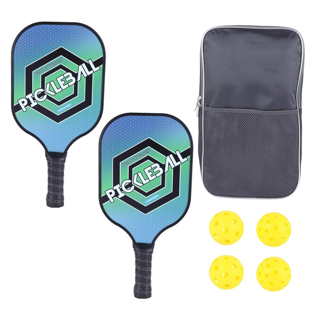 2 шт. ракетки для клюшек Pickle Ball, прочный карбоновый полиэтилен, удобная ручка, легкий вес, набор из 4 штук
