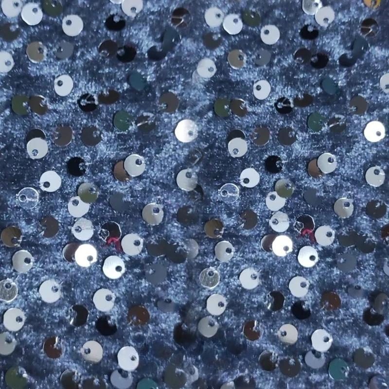 5mm Sequin Evening Gowns Encrypt Shining Fabric Stretch Velvet Fabrics For DIY Wedding Elegant Party Dresses handmade DIY, etc