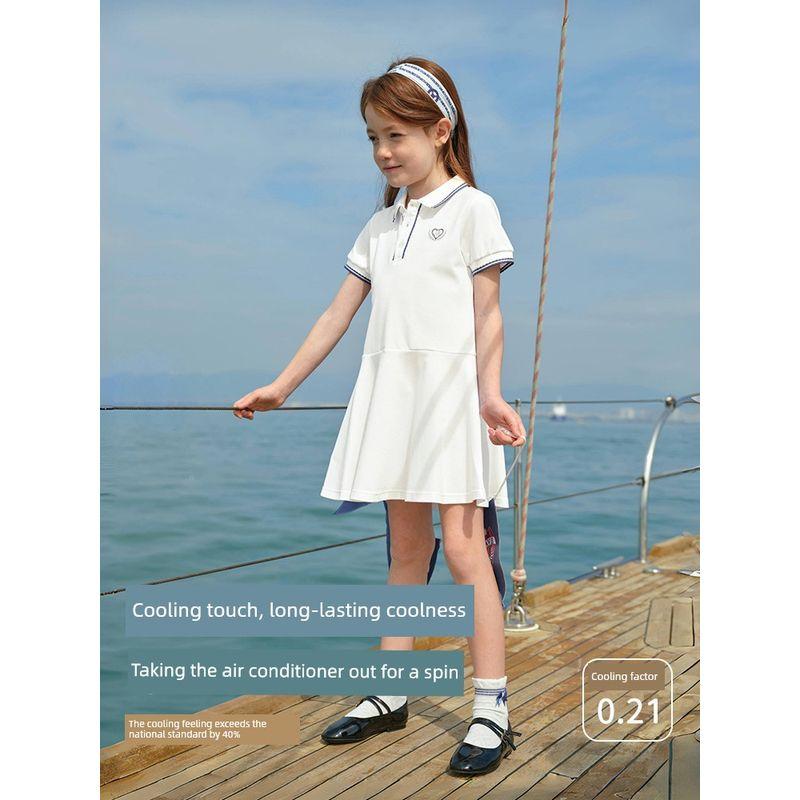 David Bella Girls' Dress, Girls' Skirt, 2026 Summer New Style Kidsren's Polo Skirt, Antibacterial and Cool Kidsren's Clothing