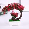 Pinus Hwangshanensis Mini Plastic Bonsai Landscape Ornament For House Interior Decoration