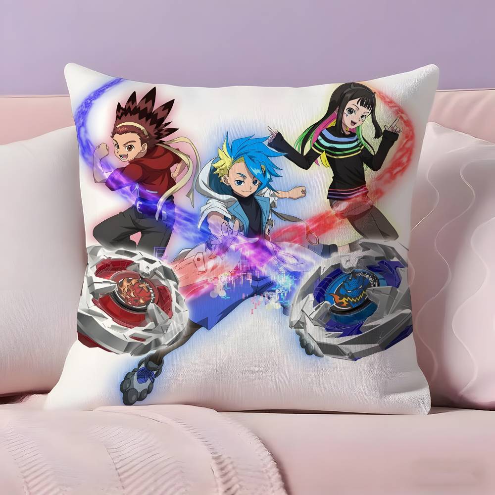 Аниме B-Beyblade Burst Наволочка Наволочка Ультра Мягкая Кожевенная Ткань Облачный Комфорт и Скрытая Молния
