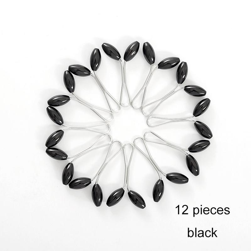 12pcs/lot Anti Slip Brooch Headscarf Shawl Scarf Lady Muslim Fixed Pins Scarf Hijab Clips Pearl Stylish Brooch for Women