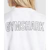Gymshark Trace Graphic Oversized T shirT whiTe B4b3p Wb57
