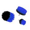 3Pcs Set Electric Scrubber Brush Drill Brush Kit Plastic Round Cleaning Brush For Carpet Glass Car Tires Nylon Brushes 2/3.5/4''