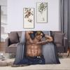 Warm Cozy Blanket Camping Leon Poster Throw Blanket Aesthetic  Bedspread For Couch Bed