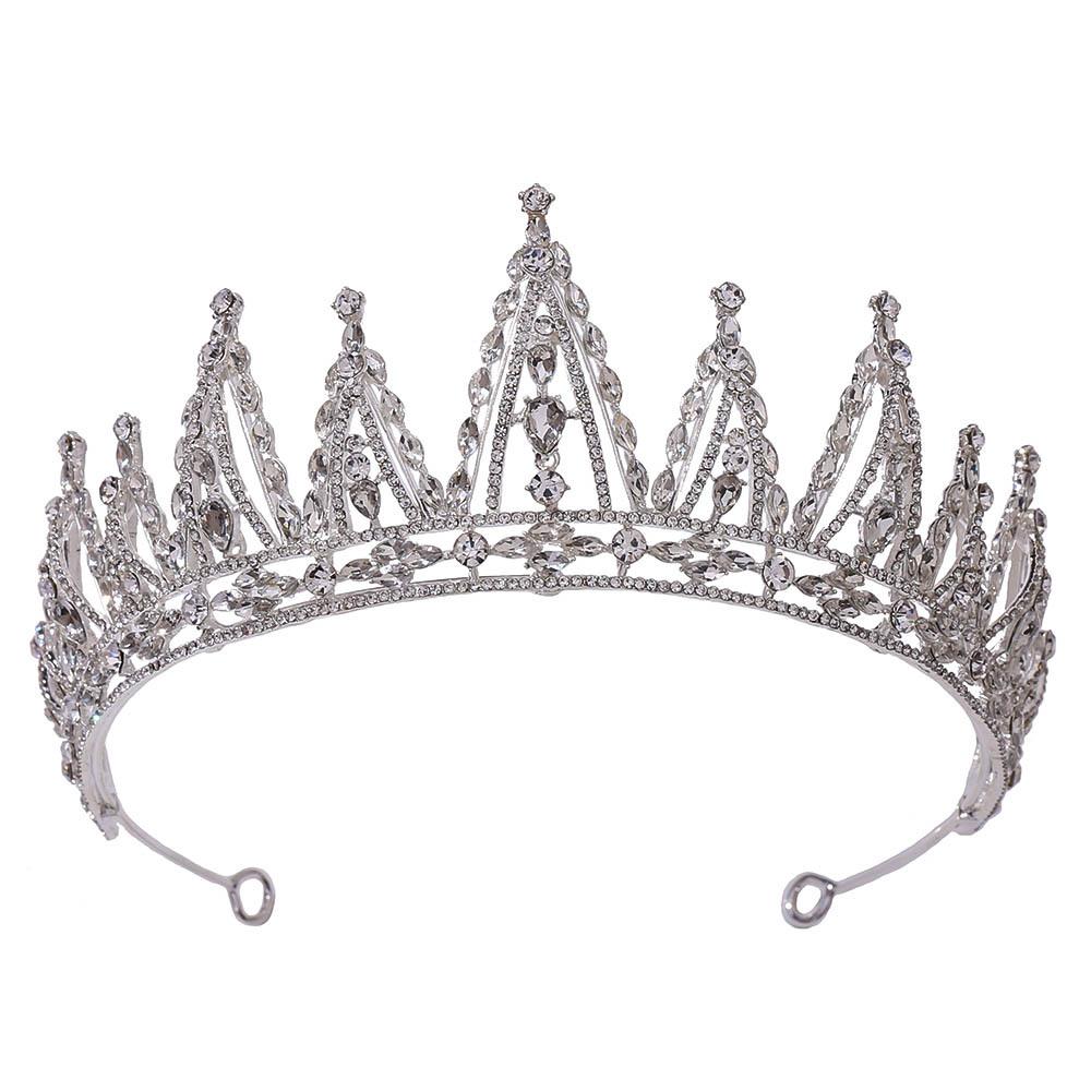 Новый хрустальный свадебный венец из сплава, высококачественные свадебные аксессуары для принцессы, аксессуары для свадебного платья на день рождения