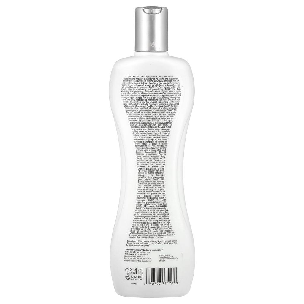 Silk Therapy, Whitening Shampoo for Dogs, 355Ml(12Fl Oz)