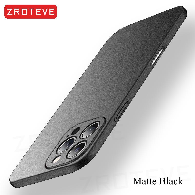 Для iPhone 17 16 16e 15 14 13 12 Pro Max ZROTEVE Тонкий Матовый Жесткий PC Чехол На iPhone16 Plus iPhone13 Mini iPhone17 Air Чехол для Телефона