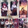 Чехол для телефона Rosaria Genshin Impact для Huawei P50 P40 P30 Pro Lite P Smart 2021 2019 Magic 3, мягкий черный чехол для телефона