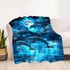 1pc Cute Elephant on Moon Blanket Soft Comfortable Lightweight Perfect for Travel Camping Picnics Sofa Office Bed Living Room Ideal Gift for Friends