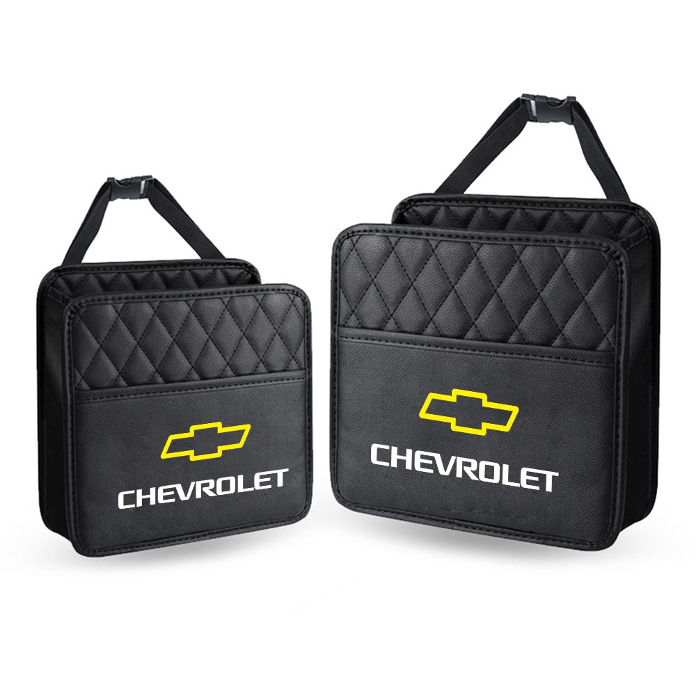 Car Backseat Luxury Leather Storage Bags Hanging Organizer Box For Chevrolet Cruze Malibu Sail Spark Captiva Equinox Trax Lova LD5