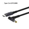 140 Вт PD USB Type C Male Input to DC5.5x2.1mm 5.5x2.5mm Male Power Charger Cable for Laptop Notebook Charger Cable