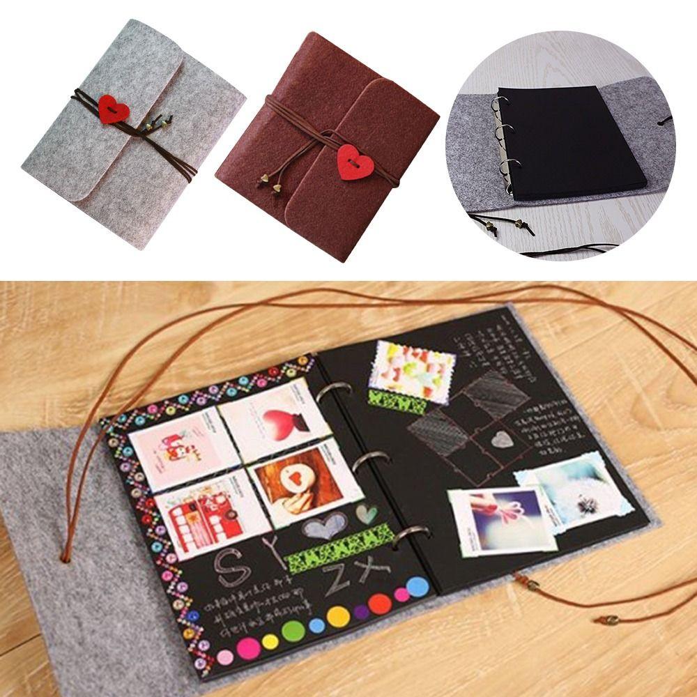 Альбом с фотографиями своими руками, бархатная обложка из фетра, детский памятный буклет, креативная открытка для показа