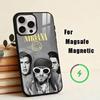 Чехол для телефона N-Nirvana для iPhone 17, 16, 15, 14, 13, 12, 11 Plus, Pro, магнитный, для беспроводной зарядки Magsafe