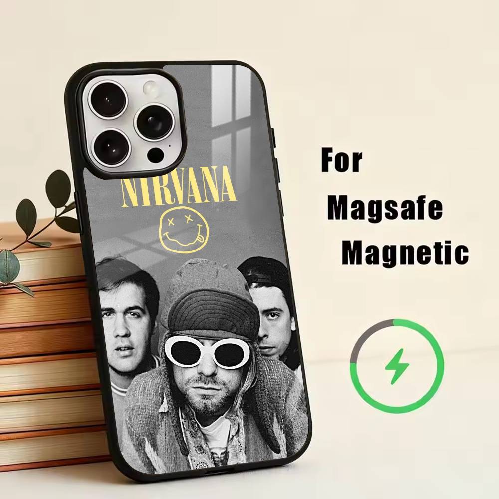Чехол для телефона N-Nirvana для iPhone 17, 16, 15, 14, 13, 12, 11 Plus, Pro, магнитный, для беспроводной зарядки Magsafe