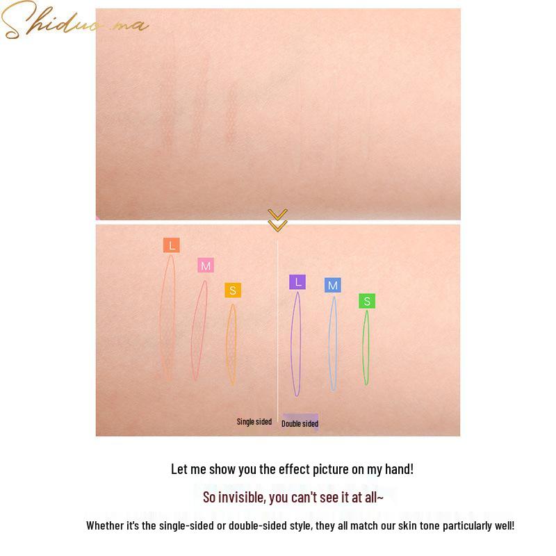 Lace Invisible Eyelid Stickers for Monolids & Puffy Eyes, Unisex Night Time Shape Enhancer