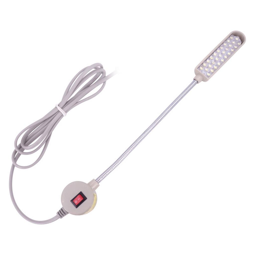 Светодиодная лампа для швейной машины с регулируемой яркостью, 30 светодиодов, 2 Вт, магнитная лампа для швейной машины, гибкая гусиная шея