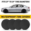 4PCS Waterproof Wheel Covers Tire & Tyre Trailer RV Camper Sun Protector 27"-29"
