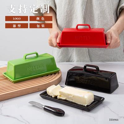 Прямоугольная керамическая масленка, бытовая сырница, масленка с крышкой, масленка в скандинавском стиле, противень для торта, бытовая посуда