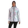 Unisex Shiny Jacket Laser Hooded Coat Iridescent Holographic Harajuku Sun Protect Top Plus Size