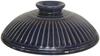 Banko Ware Ginpo Pottery Kikuhana Rice Clay Pot Top Lid Lid Lapis Lazuli Blue (Outer Lid) [Top (Outer Lid) Only] (For 2-cup Cooking, Glaze)