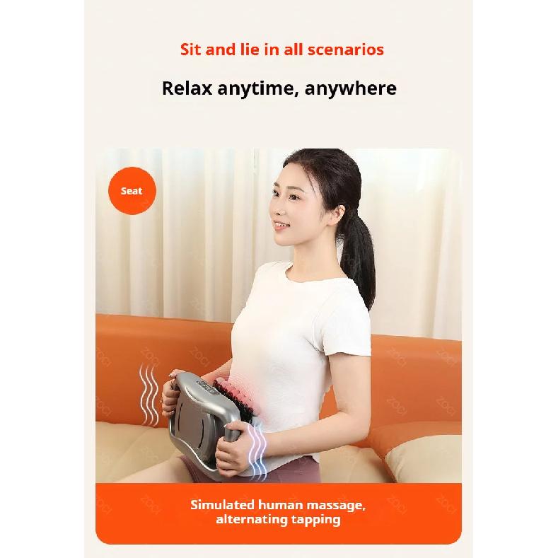 42 Head Massage Gun Professional Muscle Fascia Gun Powerful Vibration Deep Tissue Massager for Shoulder Waist Back Leg Body