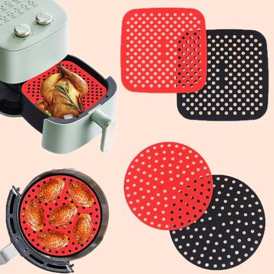 Многоразовый силиконовый коврик для фритюрницы Кухонные принадлежности Антипригарный коврик для выпечки Кондитерские инструменты Посуда для выпечки Масляные коврики Подставка для гриля для торта