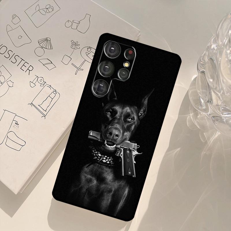Doberman dog Phone Case For Samsung Galaxy S26 S24 S20 S21 S22 S23 S25 Ultra S10 Plus S25 FE Back Cover