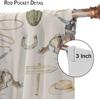 Vintage West Cowboy Window Curtains Rustic Wild West Cowboy Ride Horse and Desert Cactus Window Treatments for Bedroom Living