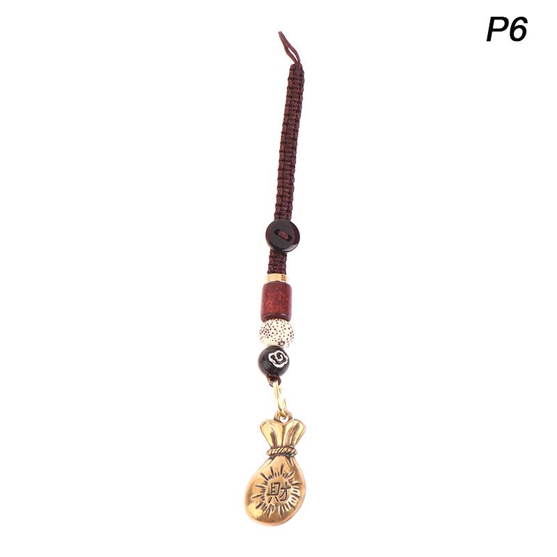 Новые винтажные латунные тибетские буддийские мантры-колокольчики брелки для ключей подвески на шнурке ручная работа веревка автомобильный брелок кольца подвесные украшения