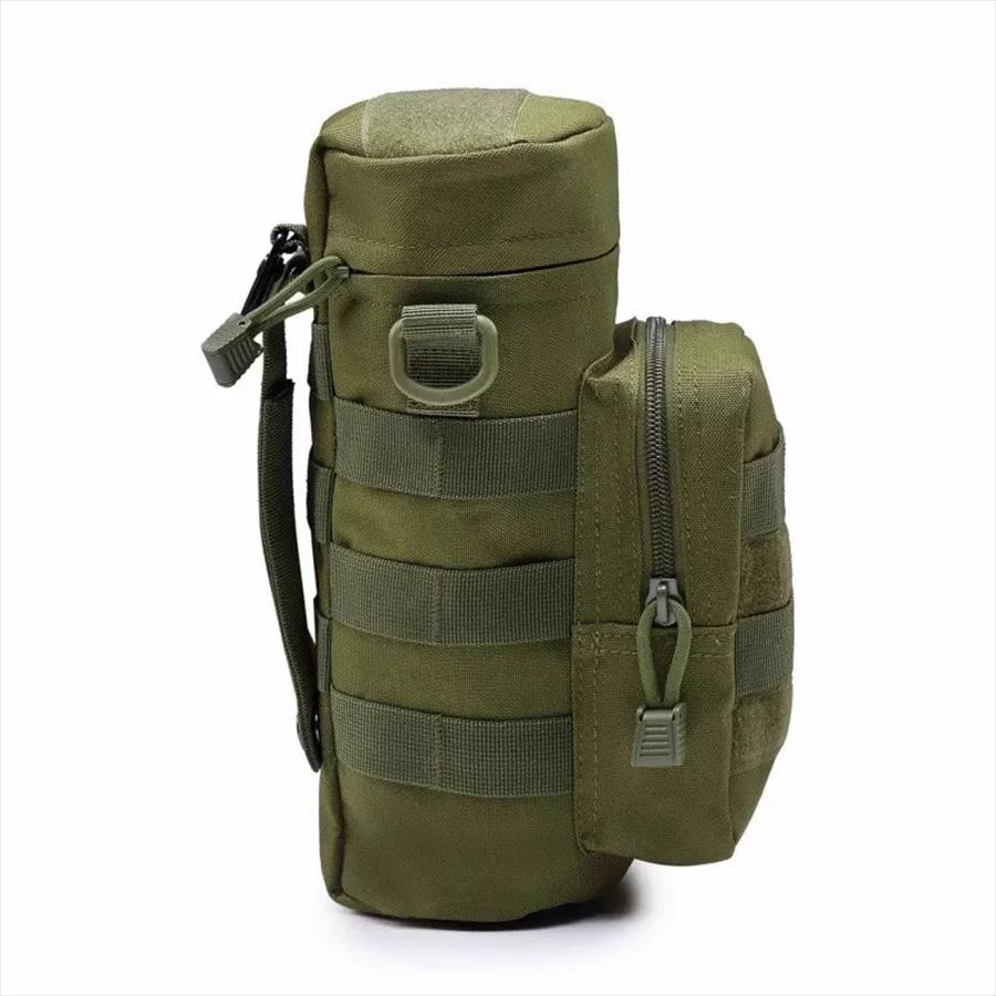 Сумка-чехол для бутылки воды Тактический держатель Molle для кемпинга, походов, велоспорта, рыбалки, путешествий, портативная сумка-переноска, чехол-держатель для чайника