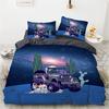 Cartoon Fast Speed Car King  Duvet Cover Set HD Comforter Cover for Kids Bedding Sets Bedclothes Bedroom Decor