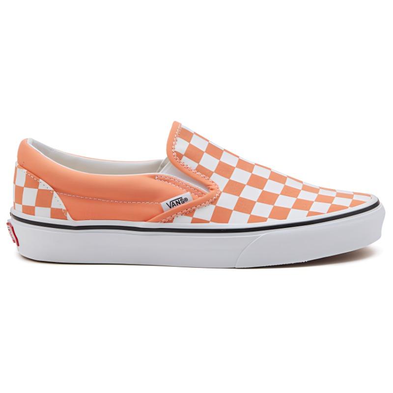 Vans Slip On Checkerboard Slip On Sneakers Orange/White VN0A33TB9HL