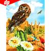 Алмазная картина, полная круглая картина с животными, Алмазная вышивка, Сова, Алмазная мозаика, фотографии